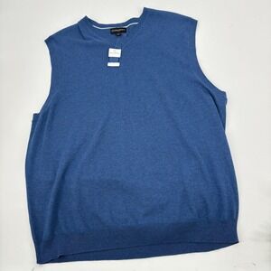 NWT Banana Republic V-Neck Sweater‎ Vest Classic Cotton Blue Size XXL Business